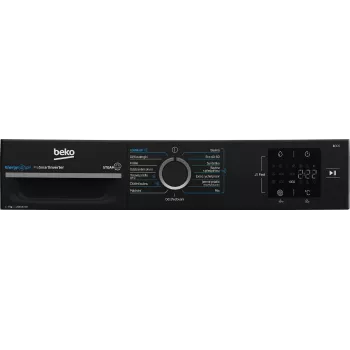 Beko BM3WFU3721WBW 7 kg 1200 apgr./min priekšējās ielādes veļas mašīna ar SteamCure un Bluetooth