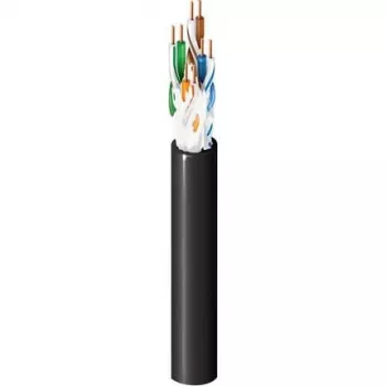 Belden Cat5e OSP kabelis, 4 pāri, 24 AWG, 1000 pēdas (305 m), melns