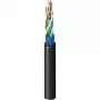 Belden CatSnake Category 5E Tactical Ethernet kabelis, 24 AWG Stranded Bare Copper, UTP, TPE apvalks, melns, 100 MHz, Gigabit, High-Flex