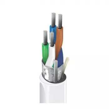 Belden OSDP RS-485 datu kabelis, 2 pāri, 24 AWG, savīti alvoti vara vadītāji, kopējais folijas ekrāns, pelēks PVC apvalks, 120 omi