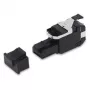 Belden RVAFPUBK-B24 REVConnect 10GX UTP Lauka terminējams RJ45 spraudnis, 6A kategorija, Melns