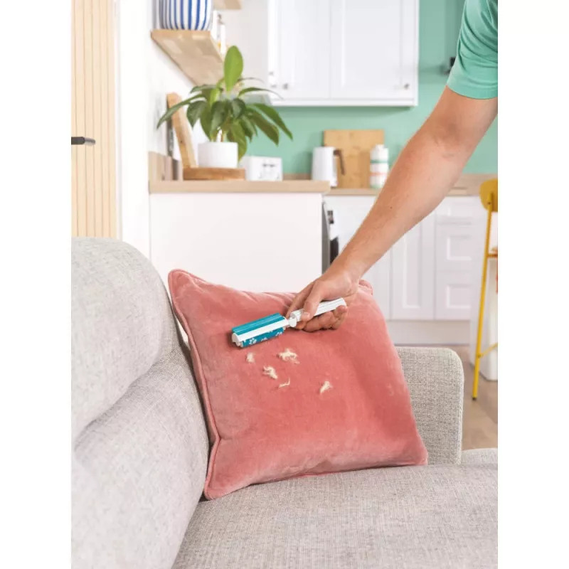 Beldray LA00000018UFFEU7 Anti-bac Gel Lint Roller Set - atkārtoti lietojams silikona želejas pūku tīrītājs drēbēm, mēbelēm un dzīvnieku spalvai - zils/pelēks