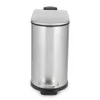 Beldray LA036683SSPEU7 Slimline D-Shaped Pedal Bin 5-Litre, Silver