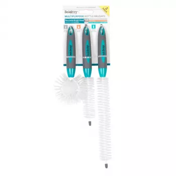 Beldray LA082770FPEU7 3 Piece Bottle Brush Set - Multi-Coloured