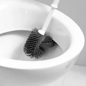 Beldray LA084538PUFFEU7X Antibac Silicone Toilet Brush ar turētāju, Purpura