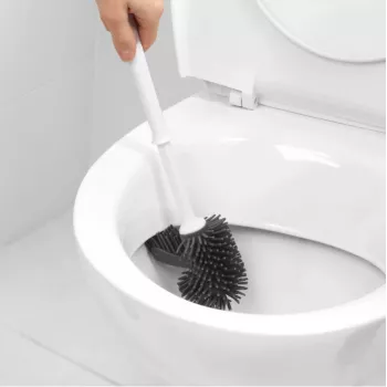 Beldray LA084538PUFFEU7X Antibac Silicone Toilet Brush ar turētāju, Purpura