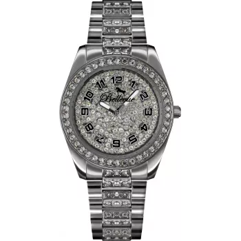 Pulkstenis BELLEVUE Woman B21 32mm Quartz Analog Watch Stainless Steel Mesh Strap