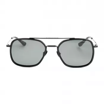 Belstaff Avedon S118 Vīriešu Saulesbrilles - Melns Acetāta Rāmis, Pelēka Polikarbonāta Lēca, UV400 Aizsardzība, 56/20/145 mm