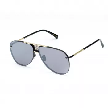 BELSTAFF BECKINGTONIIN Vīriešu Kvadrātveida Acetāta Saulesbrilles – Melns Rāmis Pelēkas Lēcas 63/12/145 mm
