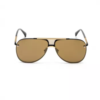 BELSTAFF BECKINGTONNEG Vīriešu taisnstūra saulesbrilles - melns rāmis, dūmu lēcas, 61/12/145 mm