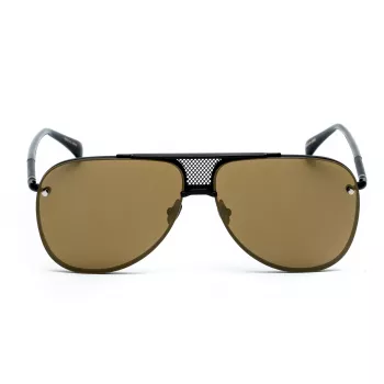 BELSTAFF BEKINGTONNEG Vīriešu taisnstūra saulesbrilles - melns rāmis, pelēkas lēcas 61/12/145 mm