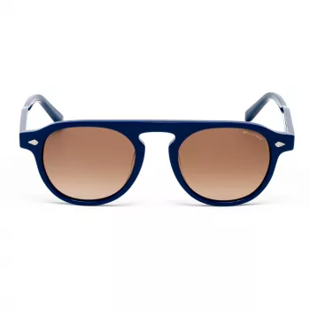 BELSTAFF LARSSON-AZUL Unisex Sunglasses Blue Frame Grey Lens 49/21/145 mm UV400