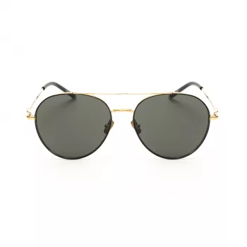 Belstaff Magnumdoradon Unisex Saulesbrilles - 58/17/145 mm - Melns Rāmis Pelēkas Lēcas