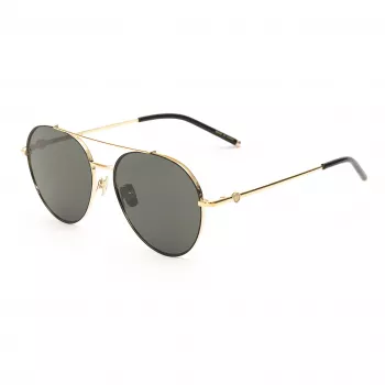 Belstaff Magnumdoradon Unisex Saulesbrilles - 58/17/145 mm - Melns Rāmis Pelēkas Lēcas