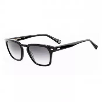 BELSTAFF MAN COOPER-S193 Saulesbrilles - 52/21/145 mm - Melns Rāmis Pelēkas Lēcas