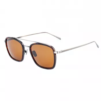 BELSTAFF MAN RYDER-S085 Saulesbrilles Pilot/Aviator Melns Acetāts Pelēkas Lēcas 54/21/145 mm