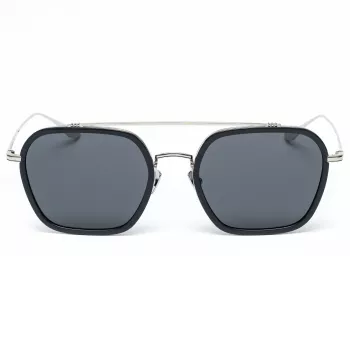 Belstaff Merrikiigris vīriešu saulesbrilles – pelēks acetāta rāmis ar pelēkām polikarbonāta lēcām – 52/17/140 mm