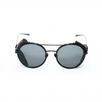 BELSTAFF PINNERNEGROCO Unisex saulesbrilles – melns rāmis, pelēkas lēcas, 53/19/145 mm