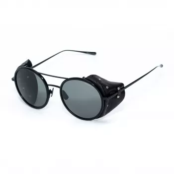 BELSTAFF PINNERNEGROCO Unisex saulesbrilles – melns rāmis, pelēkas lēcas, 53/19/145 mm