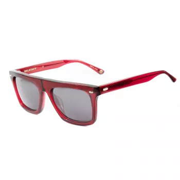BELSTAFF Randfodii vīriešu saulesbrilles – acetāta rāmis, polikarbonāta lēcas, UV400 aizsardzība, 58 mm lēcu platums, melns/pelēks