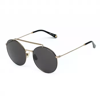 Belstaff Staham Dorado Men's Sunglasses - Pilot Square Acetate Frame UV400 Grey Lens 54mm