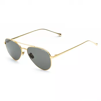 Belstaff Trialmasterdo Unisex Sunglasses - 55/18/135 mm - Black Acetate Frame - Grey Polycarbonate Lens - UV400