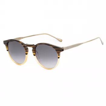 BELSTAFF Unisex Brooklands032 Saulesbrilles - Melns Rāmis Pelēkas Lēcas 48/23/148 mm