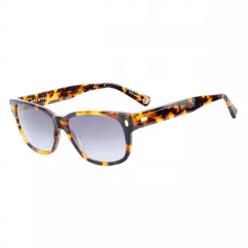 BELSTAFF Women Crosby-S197 Sauļošanās brilles - Acetāta ģeometrisks rāmis, CR-39 pelēkas lēcas, 55/15/145 mm