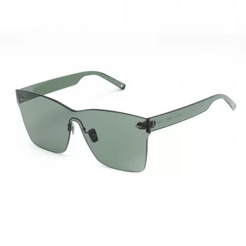 BELSTAFF Women Luminor-Verde saulesbrilles – kvadrātveida acetāta rāmis, pelēkzaļas lēcas, UV400 aizsardzība, 54 mm lēcu platums