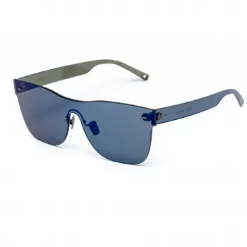 Belstaff Women's Flashgunazul saulesbrilles – zils acetāta rāmis ar pelēkām gradienta lēcām