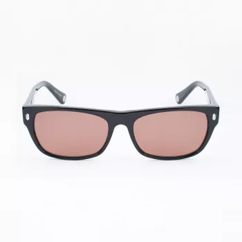 BELSTAFF Women's Hudson-S185 saulesbrilles - melns rāmis, pelēkas lēcas, 54 mm