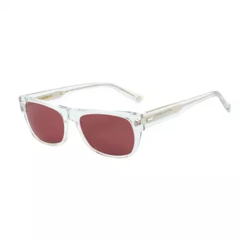 BELSTAFF Women's Hudson-S186 Rectangular Sunglasses - Black Acetate Frame, Grey Polycarbonate Lens, 54/17/145 mm