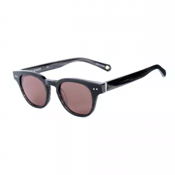 Belstaff Women's Marshall Saulesbrilles MARSHALL-S063 (47/21/148 mm) - Melns Acetāta Rāmis, Dūmu Lēcas