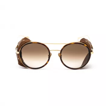 BELSTAFF Women's Pinnerdoradof Sauļošanās Brilles - 53/19/145 mm - Zelts/Brūns Rāmis