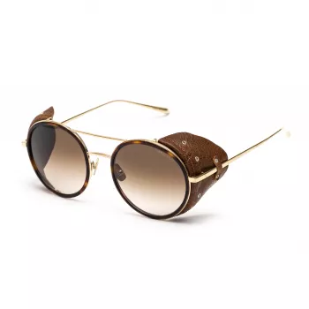 BELSTAFF Women's Pinnerdoradof Sauļošanās Brilles - 53/19/145 mm - Zelts/Brūns Rāmis