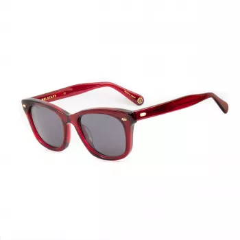 Belstaff Women's Rockford S148 saulesbrilles - melns rāmis, pelēkas lēcas, 52 mm