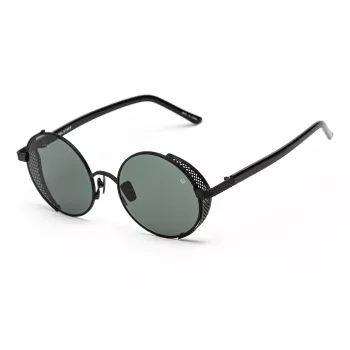 BELSTAFF Women Trophy II Saulesbrilles - Melns Acetāta Rāmis, Pelēkas Lēcas, 53mm