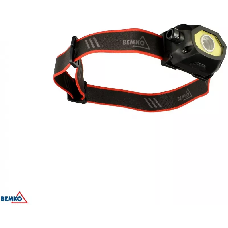 BEMKO C49-LTC02 daudzfunkciju uzlādējama LED galvas lampa, 200lm, 6500K, 1200mAh, IP44