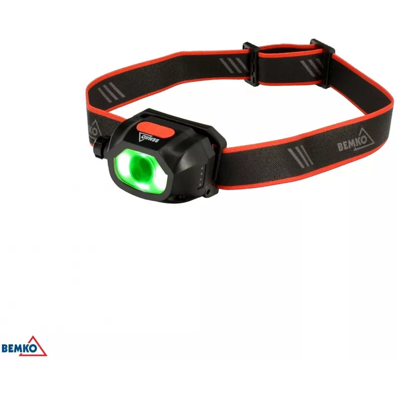 BEMKO C49-LTC02 daudzfunkciju uzlādējama LED galvas lampa, 200lm, 6500K, 1200mAh, IP44
