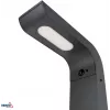 BEMKO SOLVEO Hybrid LED dārza staba lampa, 7W, 600lm, CCT 3000K/4000K/6500K, 80cm, IP65, tumši pelēka, PIR sensors