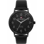 Ben Sherman WBS113BB Vīriešu analogais kvarca pulkstenis 43mm melns ciparnīca, īsta ādas siksniņa