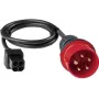 BENNING 044148 CEE mērīšanas adapters 16 A 5 polu 400 V ar 4 mm drošības ligzdām
