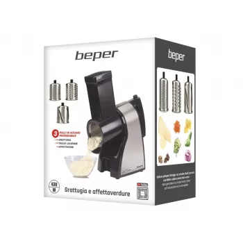 Beper BP.400 bezvadu elektriskā tējkanna, 1,7 L, 2200 W, nerūsējošais tērauds, sudraba/melna