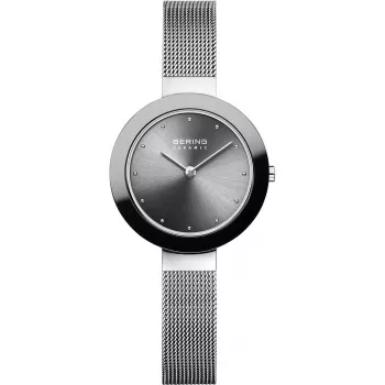 Bering Women's Classic Quartz Watch 29mm Rose Gold Brown Milanese Mesh 11429-389