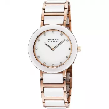 BERING sieviešu pulkstenis 11429-766 29mm rozā zelta nerūsējošais tērauds