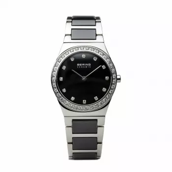 BERING Sieviešu Pulkstenis 32430-742 30mm Roze Zelts Brūns Saules Stari Ciparnīca Nerūsējošais Tērauds Siets