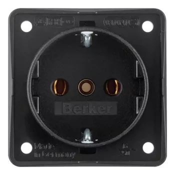 Berker 09418505 SCHUKO kontaktligzda Integro modulis matēti melna