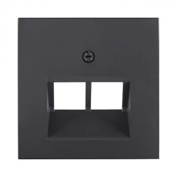 Berker 1409 16 06 Centrālā pārklājuma plāksne ANT 2-vietu UAE kontaktligzdai, Polar White (B.1/B.3)