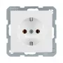 Berker 41436089 Schuko Ligzda Polar White Velvet