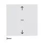 Berker 85241189 Jalousie Switch Rocker S.1/B.3/B.7 Polar White Glossy